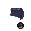 Ouch By Shots Satisfyer Vibrating Strap-On Brief XL/XXL - Juodas, 10-Speed Bullet, Adjustable Fit
