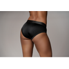 Ouch By Shots EasyToys Vibrating High-Cut Strap-On Briefs M/L Juodas with 10-Speed Bullet