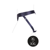 Ouch By Shots Sinner Gear Vibrating Strap-On Harness XL/XXL Juodas - Open Back System