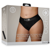 Ouch By Shots Shots Vibrating Strap-On Briefs Removable Rear Straps XL/XXL Juodas