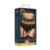 Ouch By Shots Ouch Halo Waist Belt L/XL with Adjustable Bondage Rings, Gold Details