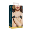 Ouch By Shots Ouch Halo Gold Wrist and Ankle Restraint Set - Elegant Faux Leather