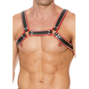 Ouch By Shots Z Series Chest Bulldog Harness L/XL - Genuine Leather, Adjustable Buckles