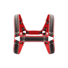 Ouch By Shots Z Series Chest Bulldog Harness L/XL - Genuine Leather, Adjustable Buckles