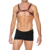 Ouch By Shots Z Series Chest Bulldog Harness L/XL - Genuine Leather, Adjustable Buckles
