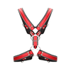 Ouch By Shots Z Series Scottish Leather Harness S/M - Adjustable Stainless Steel Details