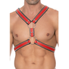 Ouch By Shots Z Series Scottish Leather Harness S/M - Adjustable Stainless Steel Details