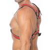Ouch By Shots Z Series Scottish Leather Harness S/M - Adjustable Stainless Steel Details