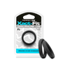 PerfectFitBrand Perfect Fit Xact-Fit #12 Silicone Ring Set 2 vnt., Juodas, 2.2 cm ID