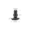 PerfectFitBrand Perfect Fit Double Tunnel Plug Medium Juodas - Innovative Open-Channel Plug
