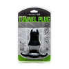 PerfectFitBrand Perfect Fit Double Tunnel Plug Large Juodas - Innovative Hollow Design, 11.4 cm