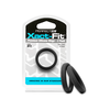 PerfectFitBrand Perfect Fit Xact-Fit #11 Adjustable Silicone Ring 2 vnt. Juodas