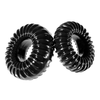 PerfectFitBrand Perfect Fit Blend Premium Stretch Slim Ribbed Rings Set - Silicone, 4 Sizes
