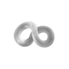 PerfectFitBrand Perfect Fit Rocco 3-Way Adjustable Silicone Ring Juodas Multipurpose