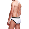 Prowler Brief XL Baltas/Juodas - Two-Tone Stylish Men’s Underwear