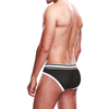 Prowler Brief XS Juodas/Baltas - Two-Tone Soft Stretch Underwear