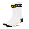 Prowler Raudonas Gold Star Socks Baltas/Juodas/Gold Comfortable Cotton Unisex