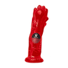 Prowler Red Raudona Paw Model Intimate Silicone Toy Raudona 20 cm