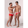 Prowler Swim Brief S Raudona - Sporty Men’s Swimwear, Baltas Waistband
