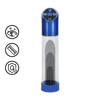 Pumped By Shots Mėlyna Pumped Automatic Intimate Pump Atsparus vandeniui Metal Mėlyna Silicone Sleeve