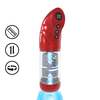 Pumped By Shots StrokeMate Metallic Raudona Rotating Suction Intimate Device, Automatic Pump