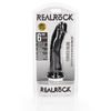 Realrock By Shots RealRock Curved Silicone Model 6" with Suction Cup, rusvai gelsvas, 15.5 cm