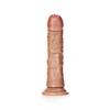 Realrock By Shots Realrock lenktas tikroviškas dildo su siurbtuku - 6"/ 15,5 cm