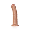 Realrock By Shots RealRock Silicone Curved Model 20.5 cm with Suction Cup, Natural rusvai gelsvas