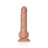 Realrock By Shots RealRock Curved Silicone Model with Suction Cup 18 cm rusvai gelsvas