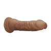 Realrock By Shots Pipedream King Cock 8" Anatomical Model with Suction Cup, rusvai gelsvas