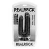 Realrock By Shots RealRock Double Trouble 5/6 Juodas - Dual-Ended Silicone Model 12.7/15.2 cm