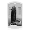 Realrock By Shots RealRock Extra Thick Intimate Device 25.4 cm Juodas with Suction Base