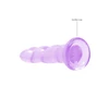 Realrock By Shots Realrock Dildo violetinė spiralne su mocną przyssawką 18 cm