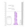 Realrock By Shots Realrock Dildo violetinė spiralne su mocną przyssawką 18 cm