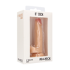 Realrock By Shots RealRock Premium Model 8" Anatomical System with Suction Cup, rusvai gelsvas, 20 cm