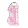 Realrock By Shots REALROCK Crystal Clear Intimate Model with Balls 21 cm Suction Cup
