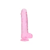 Realrock By Shots Realistiškas dildo su kamuoliukais - 10""""/ 25,4 cm