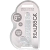 Realrock By Shots REALROCK Crystal Clear 17cm Anatomical Model with Suction Base