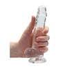 Realrock By Shots RealRock Crystal Clear 7" Intimate Device with Suction Cup Transparent
