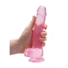 Realrock By Shots REALROCK Crystal Clear Intimate Model with Balls 21 cm Suction Cup
