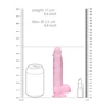Realrock By Shots REALROCK Crystal Clear 6'' Intimate Model with Base - 15 cm Transparent