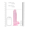 Realrock By Shots Realistinis dildo su kamuoliukais - 8 / 21 cm