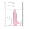 Realrock By Shots REALROCK Crystal Clear Intimate Model with Balls 21 cm Suction Cup