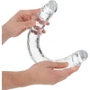 Realrock By Shots RealRock Crystal Clear Double Model 45cm Transparent Intimate System
