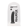 Realrock By Shots REALROCK Ultra Silicone Model 15 cm Thermo Reactive, Suction Cup, Juodas