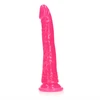 Realrock By Shots Lieknas tikroviškas dildo su siurbimo taurele – švyti tamsoje – 8'' / 20 cm