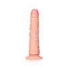 Realrock By Shots Realrock Slim Realistic Dildo su siurbtuku - 6"/ 15,5 cm