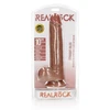 Realrock By Shots Realrock Didelis tikroviškas styguotas dildo su siurbtuku 28 cm