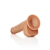 Realrock By Shots Realrock Didelis tikroviškas styguotas dildo su siurbtuku 28 cm