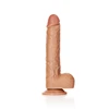 Realrock By Shots Realrock Didelis tikroviškas styguotas dildo su siurbtuku 28 cm